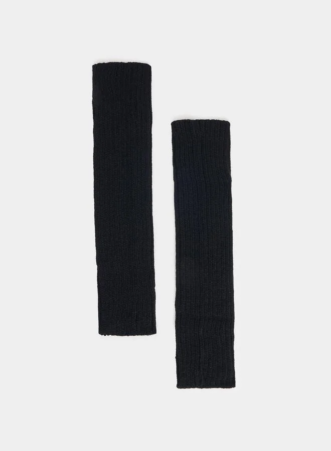 Styli Knitted Ribbed Leg Warmer Socks